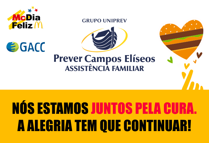 Nós apoiamos o GACC no McDia Feliz